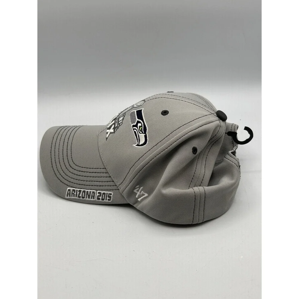 47 Brand Super‎ Bowl XLIX 2015 Baseball Hat Mens Patriots Seahawks NFL Football